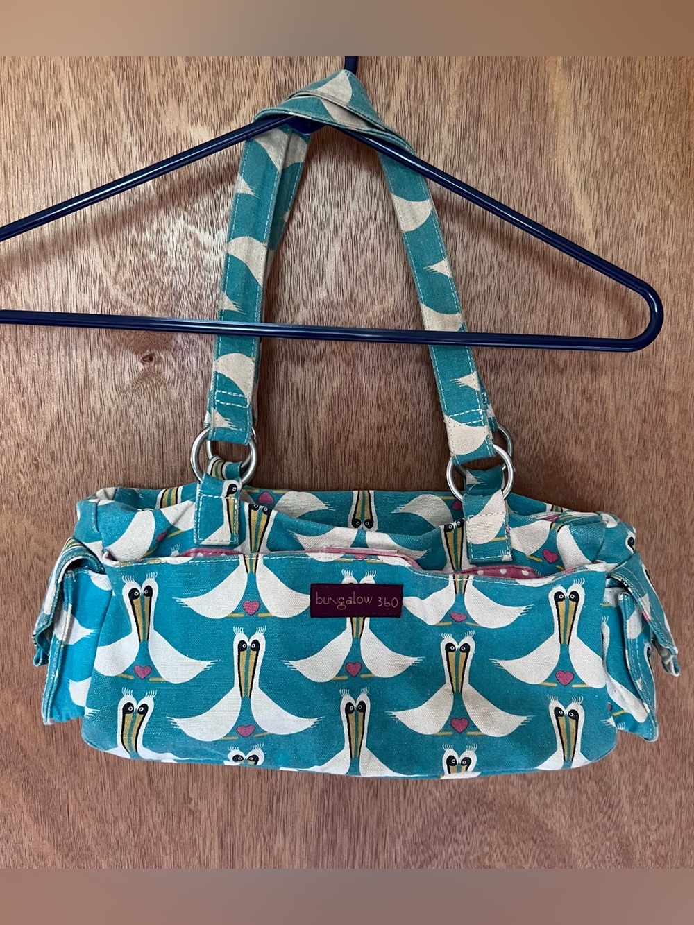 Bungalow360 Satchel Purse in Pelican Print